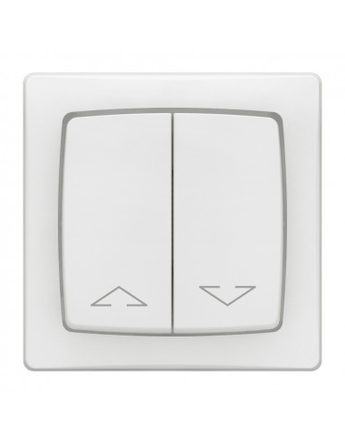Double interrupteur pour volets roulants Appareillage saillie complet blanc LEGRAND 086013L