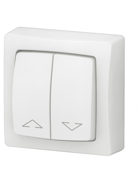 Double interrupteur pour volets roulants Appareillage saillie complet blanc LEGRAND 086013L