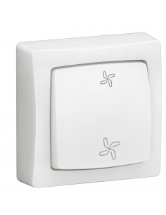 Commande de VMC Appareillage saillie complet blanc LEGRAND 086016L