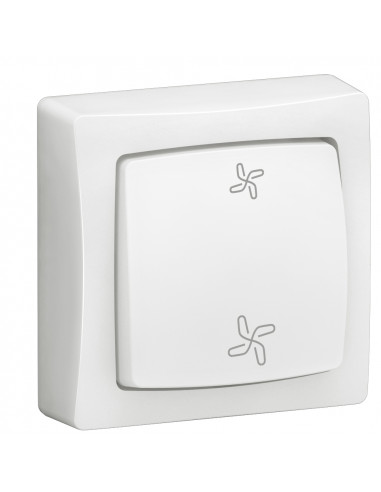 Commande de VMC Appareillage saillie complet blanc LEGRAND 086016L