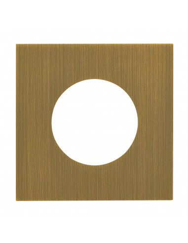 Plaque de finition Art d'Arnould 2P+T univers Epure Bronze LEGRAND ARP67331
