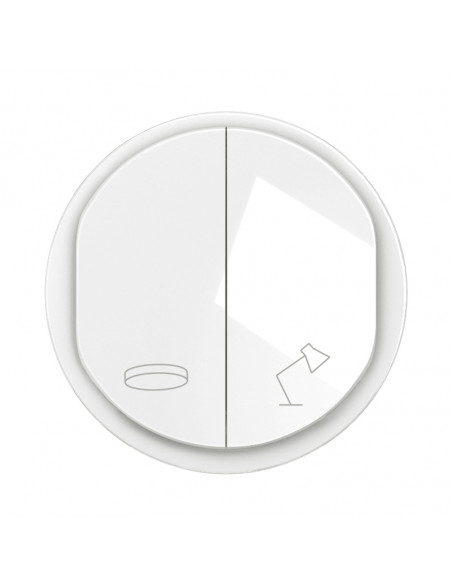 Enjoliveur commande de lampes entrée bureau Céliane Blanc LEGRAND CB0022