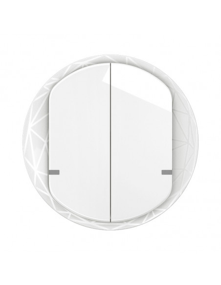 Enjoliveur interrupteur double Céliane with Netatmo Blanc LEGRAND CB1415