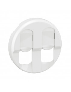 Enjoliveur prise double RJ45 Céliane Blanc LEGRAND CB2346