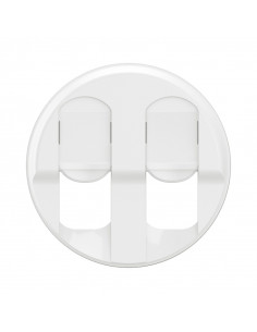 Enjoliveur prise double RJ45 Céliane Blanc LEGRAND CB2346 2