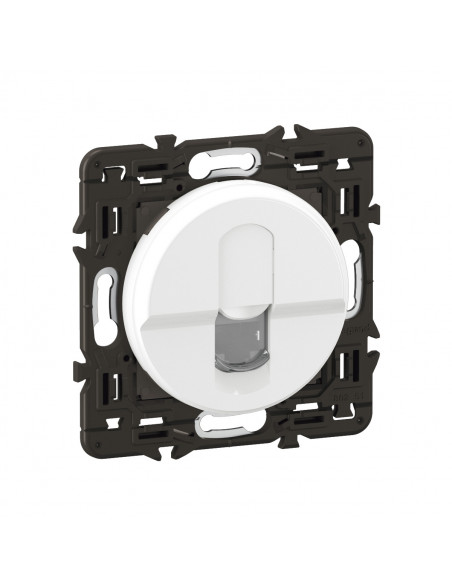 Prise RJ45 simple Céliane blindée Catégorie 6 STP prémonté Blanc LEGRAND CC0347