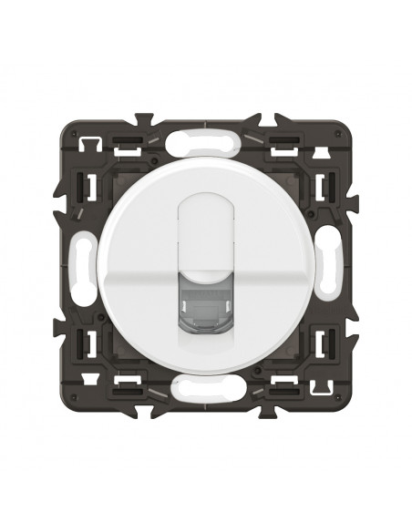 Prise RJ45 simple Céliane blindée Catégorie 6 STP prémonté Blanc LEGRAND CC0347