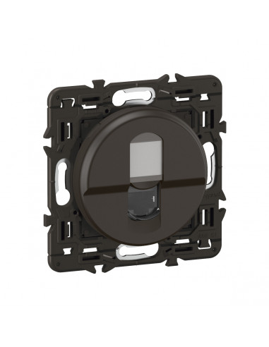 Prise RJ45 simple Céliane blindée Catégorie 6 STP prémonté Noir LEGRAND CE0347