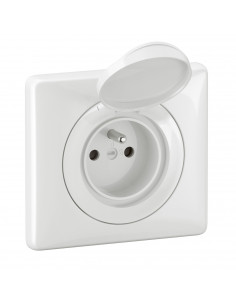 Prise 2P+T Surface Céliane IP44 complet Blanc LEGRAND CG8111
