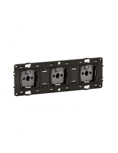 Prise 3x2P+T Céliane précâblée connexion à bornes automatiques  LEGRAND CM0113
