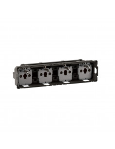 Prise 4x2P+T compacte Céliane précâblée connexion à bornes automatiques  LEGRAND CM0114