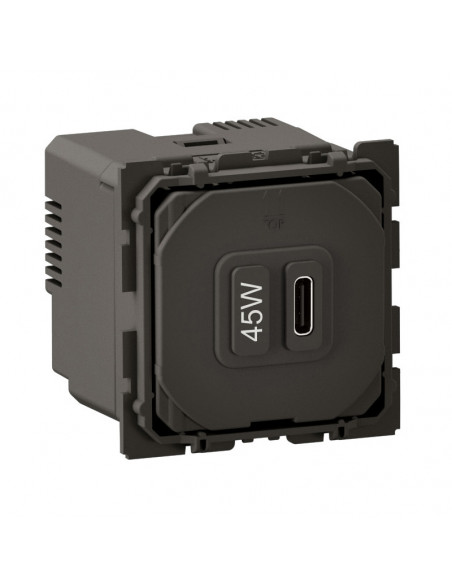 Prise USB Céliane Type-C 45W Power Delivery bornes automatiques LEGRAND CM0156