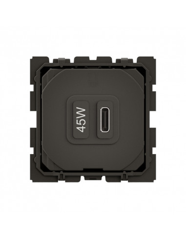 Prise USB Céliane Type-C 45W Power Delivery bornes automatiques LEGRAND CM0156