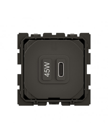 Prise USB Céliane Type-C 45W Power Delivery bornes automatiques LEGRAND CM0156