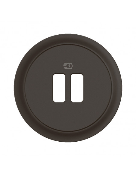 Enjoliveur prise USB simple ou double Céliane Noir LEGRAND CN0154