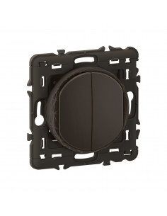 Commande double Self-e Céliane with Netatmo Noir LEGRAND CN0421