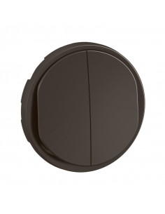 Enjoliveur double inter ou va-et-vient Céliane Noir LEGRAND CN2001 2