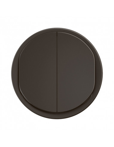 Enjoliveur double poussoir NO+NF lumineux Céliane Noir LEGRAND CN3001