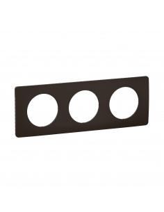 Plaque de finition Céliane 3 postes Noir Mat LEGRAND CP0103