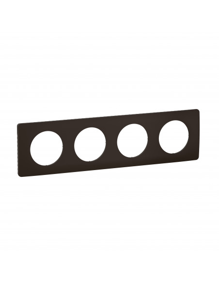 Plaque de finition Céliane 4 postes Noir Mat LEGRAND CP0104