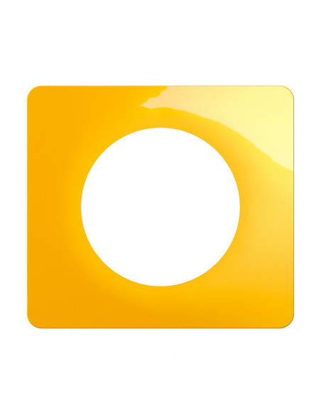 Plaque Céliane 1 poste Jaune Safran emballage GD LEGRAND CP0421