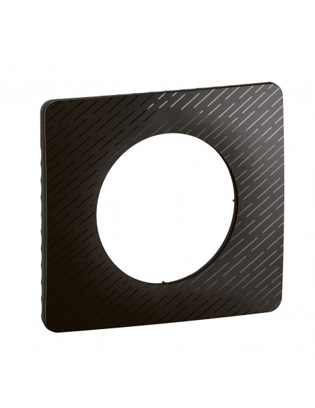 Plaque de finition Céliane 1 poste Noir Météore LEGRAND CP0701