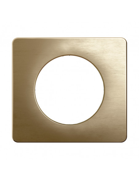 Plaque Céliane 1 poste Bronze Satiné emballage GD LEGRAND CP1621