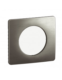 Plaque Céliane 1 poste Acier Satiné emballage GD LEGRAND CP1821