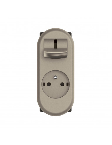 Prise 2P+T Céliane spéciale accessibilité Titanium LEGRAND CT0117