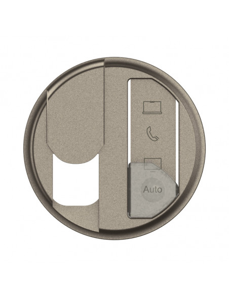 Enjoliveur prise simple RJ45 avec reprérage média Céliane- Titanium LEGRAND CT0348