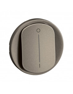 Enjoliveur interrupteur bipolaire à voyant Céliane Titanium LEGRAND CT1020