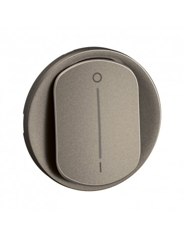 Enjoliveur interrupteur bipolaire à voyant Céliane Titanium LEGRAND CT1020