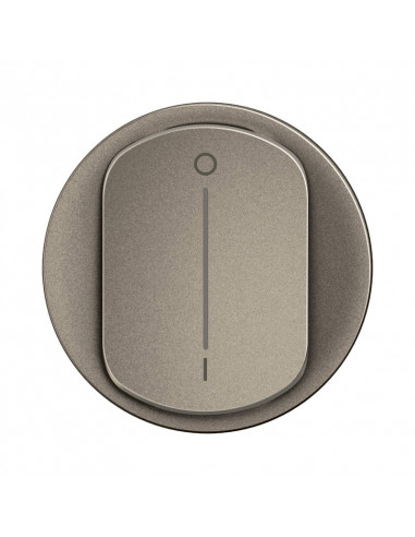 Enjoliveur interrupteur bipolaire à voyant Céliane Titanium LEGRAND CT1020