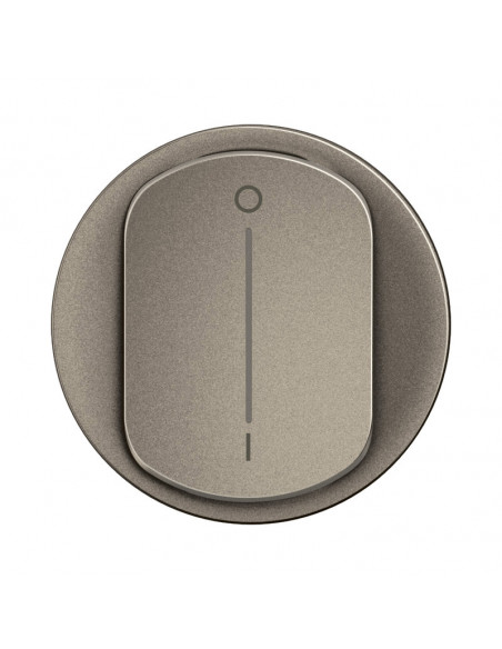 Enjoliveur interrupteur bipolaire à voyant Céliane Titanium LEGRAND CT1020