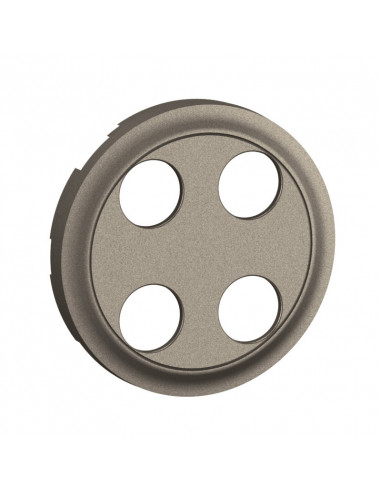 Enjoliveur prise Banana gold double Céliane Titanium LEGRAND CT2312