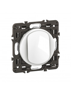 Poussoir Céliane enjoliveur Blanc et support LEGRAND CX0031
