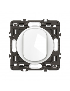 Poussoir Céliane enjoliveur Blanc et support LEGRAND CX0031 2