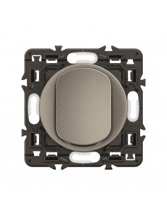 Poussoir Céliane enjoliveur Titanium et support LEGRAND CY0031 2