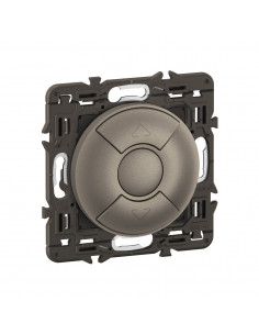 Interrupteur volets roulants Céliane enjo Titanium et support LEGRAND CY0043