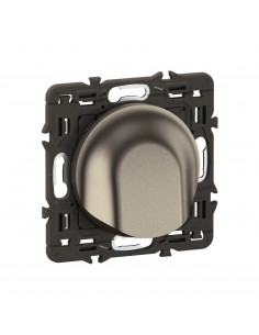 Sortie de câble Céliane enjoliveur Titanium et support LEGRAND CY0181