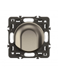 Sortie de câble Céliane enjoliveur Titanium et support LEGRAND CY0181 2