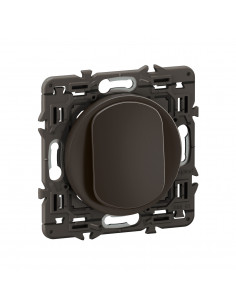 Poussoir Céliane enjoliveur Noir et support LEGRAND CZ0031