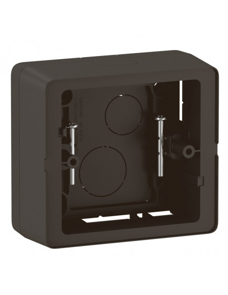 Cadre saillie Céliane 1 poste Noir emballage GD LEGRAND CZ0231