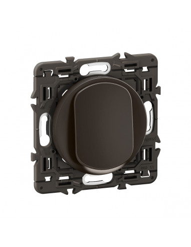 Poussoir lumineux Céliane enjoliveur Noir, support et voyant LEGRAND CZ1031