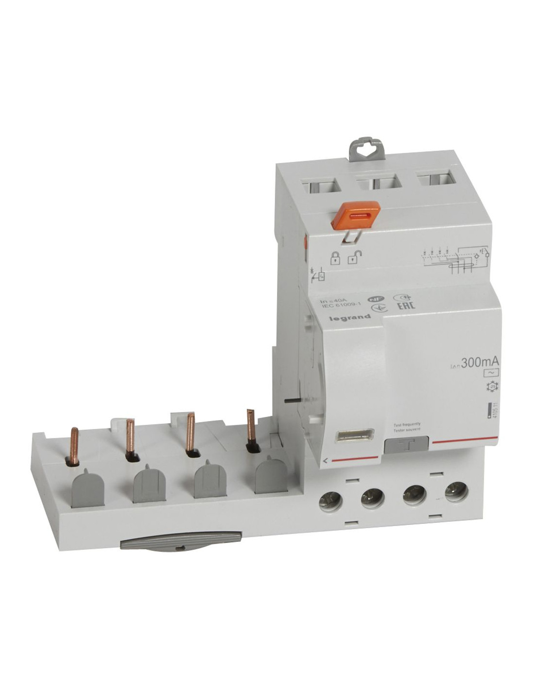 Bloc différentiel adaptable à vis DX³ pour disjoncteur 1 module par ...