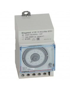 Interrupteur horaire analogique modulaire programmable manuel journalier avec réserve de marche LEGRAND 412813 2