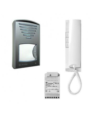 Kit interphone audio CLICK KIT 1 appel plaque de rue SAILLIE câblage réduit ACI FARFISA 1CKSD