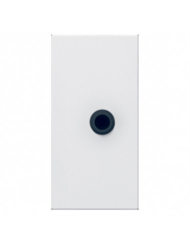 Prise Jack femelle 3,5mm à souder Mosaic 1 module blanc LEGRAND 078773