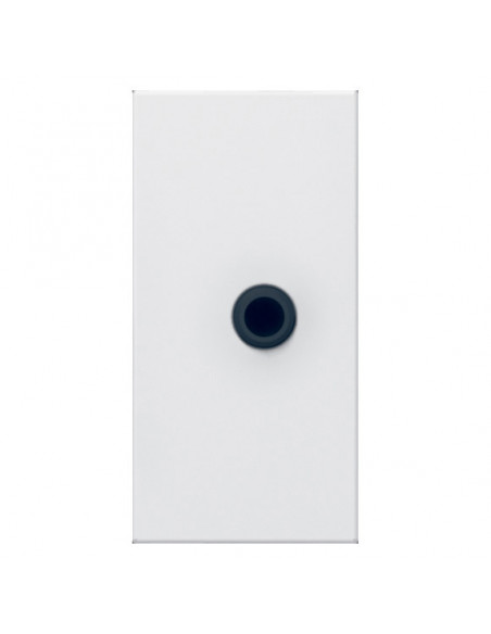 Prise Jack femelle 3,5mm à souder Mosaic 1 module blanc LEGRAND 078773