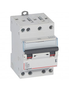 Disjoncteur DX³6000 10kA arrivée haute et départ bas à vis 4 Pôles 400V 25A courbe D pour peigne HX³ optimisé LEGRAND 408128 2